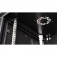 Шкаф 19" телекоммуникационный настенный, 15U 769x600х600 мм, дверь перфорация, черный